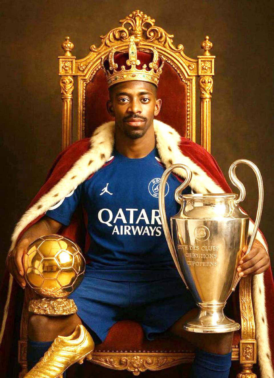 金球奖最新排名：登贝莱领跑，亚马尔和拉菲尼亚紧随其后